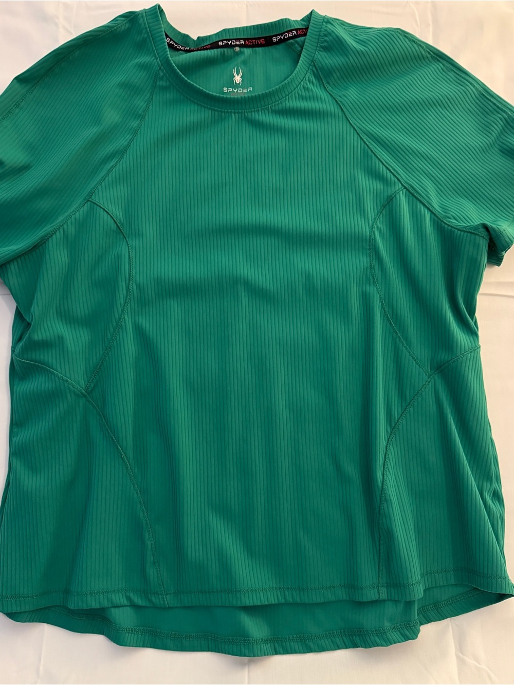 Spyder women’s Teal Green Short-Sleeve Active Tee
